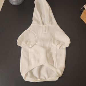 Classic White Dog Hoodie